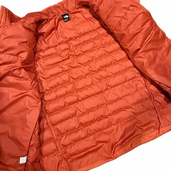 The North Face 550 Down Fill Puffer Jacket Orange Men XL